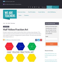 Half Yellow Fraction Art