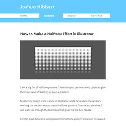 How to Make a Halftone Effect in Illustrator · Joshua Hibbert