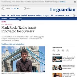 Josh Halliday interviews Mark Rock, founder of Audioboo