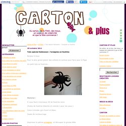 Tuto spécial Halloween : l'araignée en feutrine - Carton et Plus