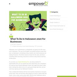 What To Do In Halloween 2020 For Businesses