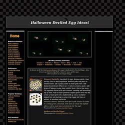 Halloween Deviled Eggs