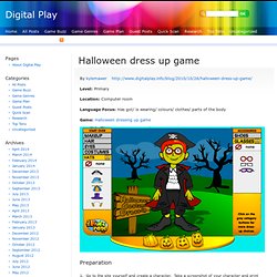 Halloween dress up game