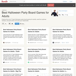 Best Halloween Party Board Games for Adults