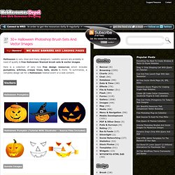 30+ Halloween Photoshop Brush Sets And Vector Images