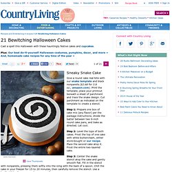 Halloween Cake Recipes - Country Living Halloween Desserts - Delish