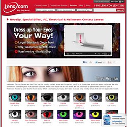 Halloween, Special Effect, FX, Theatrical & Novelty Contact Lenses at Lens.com