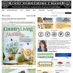 Country Living Halloween Spiderweb Rug