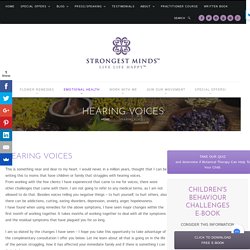 Hearing Voices Schizophrenia