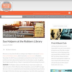 Sue Halpern at the Robbers Library