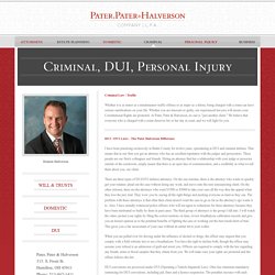 Pater, Pater & Halverson Company, L.P.A. - Criminal Law - DUI / OVI Law