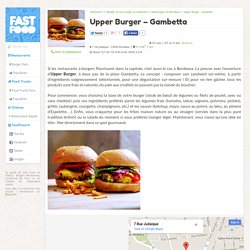 Hamburger Upper Burger Gambetta - Restaurant à Bordeaux › FastFood.fr