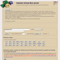 Lanceur de dés en ligne