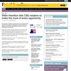 Willie Hamilton tells CMJ retailers to make the most of every opportunity
