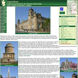 Hamilton Feature Page on Undiscovered Scotland