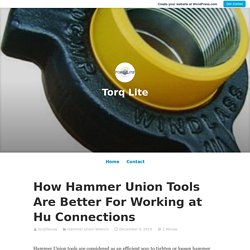 How Hammer Union Tools Are Better For Working at Hu Connections
