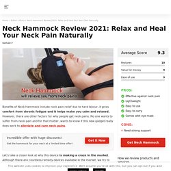 Neck Hammock Review 2020: Relieve you from neck pains