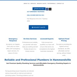 Emergency Plumbing Hammondville - ProFlush