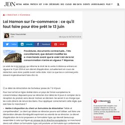 Loi Hamon sur l'e-commerce : ce qu'il faut faire pour être prêt le 13 juin