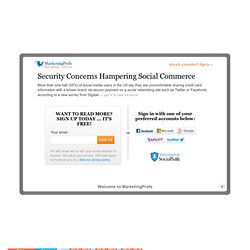 Security Concerns Hampering Social Commerce