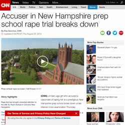 VIDEO: Rape case accuser testifies
