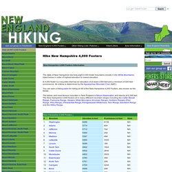 New Hampshire 4000 Footers Hike NH Mountains 4000 Footer List New Hampshire 4000 Footers Appalachian Trail