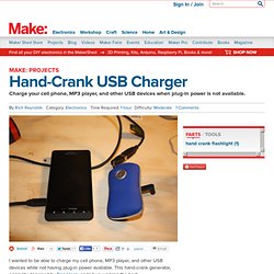 DIY Hand-Crank USB Charger