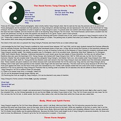 The Hand Forms Yang Cheng-fu Taught