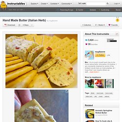 Hand Made Butter (Italian Herb)