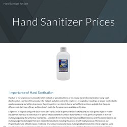 Hand Sanitizer for Sale