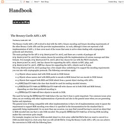 Handbook: The Bouncy Castle ASN.1 API