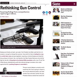 Handguns, suicides, mass shootings deaths, and self-defense: Findings from a research report on gun violence