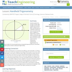 Handheld Trigonometry - Lesson