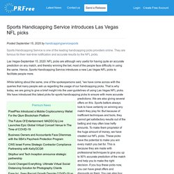 Sports Handicapping Service introduces Las Vegas NFL picks