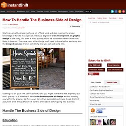 How To Handle The Business Side of Design