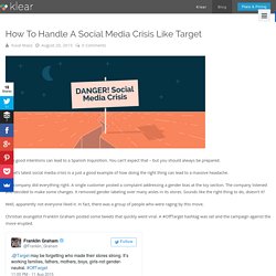 How to Handle a Social Media Crisis Like Target