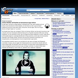 Online-Händler will Rechte an Anonymous-Logo sichern
