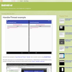 Android-er: HandlerThread example