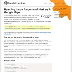 Handling Large Amounts of Markers in Google Maps