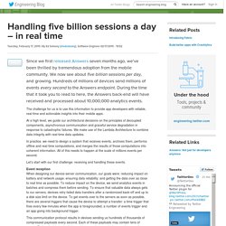 Handling five billion sessions a day – in real time