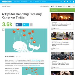 6 Tips for Handling Breaking Crises on Twitter