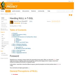 Handling NULL in T-SQL - CodeProject