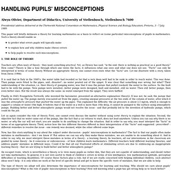 HANDLING PUPILS' MISCONCEPTIONS - Nightly