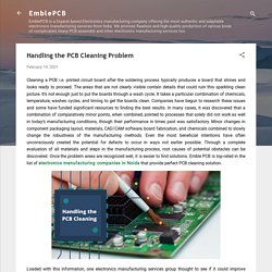 Handling the PCB Cleaning Problem