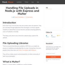 Handling File Uploads in Node.js with Express and Multer