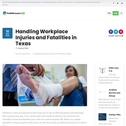 Handling Workplace Injuries and Fatalities in Texas