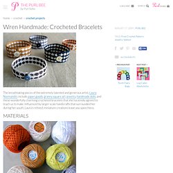 Wren Handmade: Crocheted Bracelets