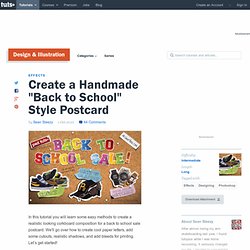 Create a Handmade “Back to School” Style Postcard