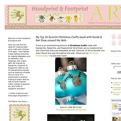 Handprint and Footprint Arts & Crafts: My Top 10 Favorite Christmas Crafts made with hands & feet from around the Web