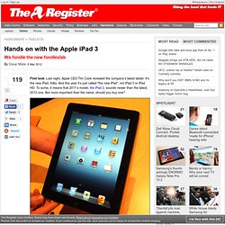 Hands on with the Apple iPad 3